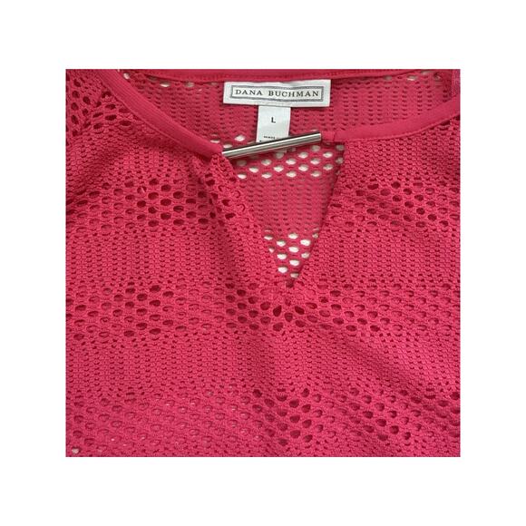 Dana Buchman Pink 3/4 Sleeve Blouse - Size Large - Picture 3 of 9